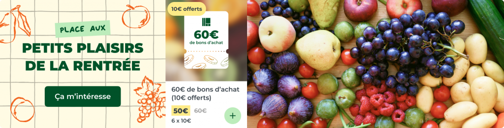 Place aux petits plaisirs de la rentrée, faites vous plaisir avec 60€ de bons d'achat !