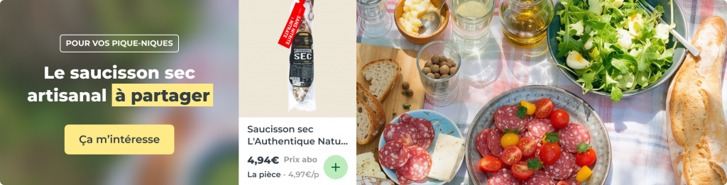 Le saucisson sec artisanal  à partager