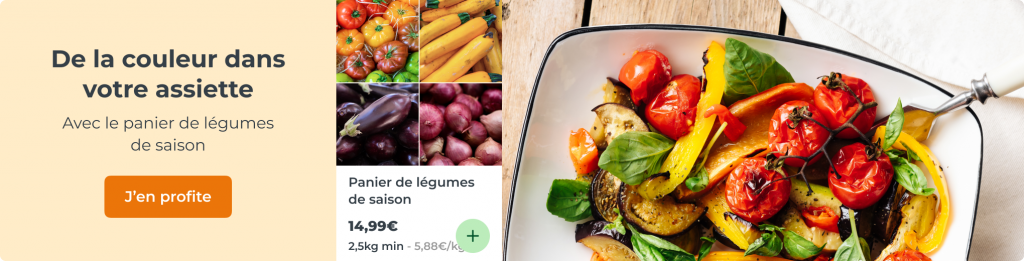 De la couleur dans votre assiette, avec un panier de légumes de saison !