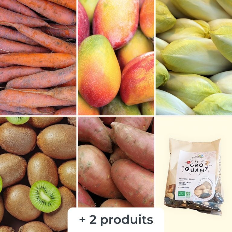 Mélange de fruits & légumes (+ 125 g de fruits secs bio)