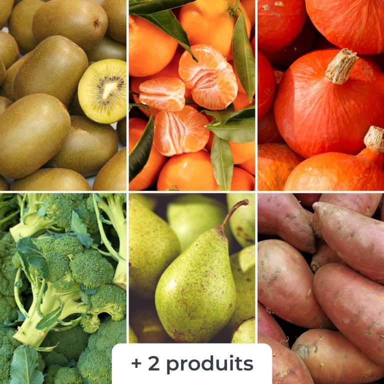 Grand mélange de fruits & légumes