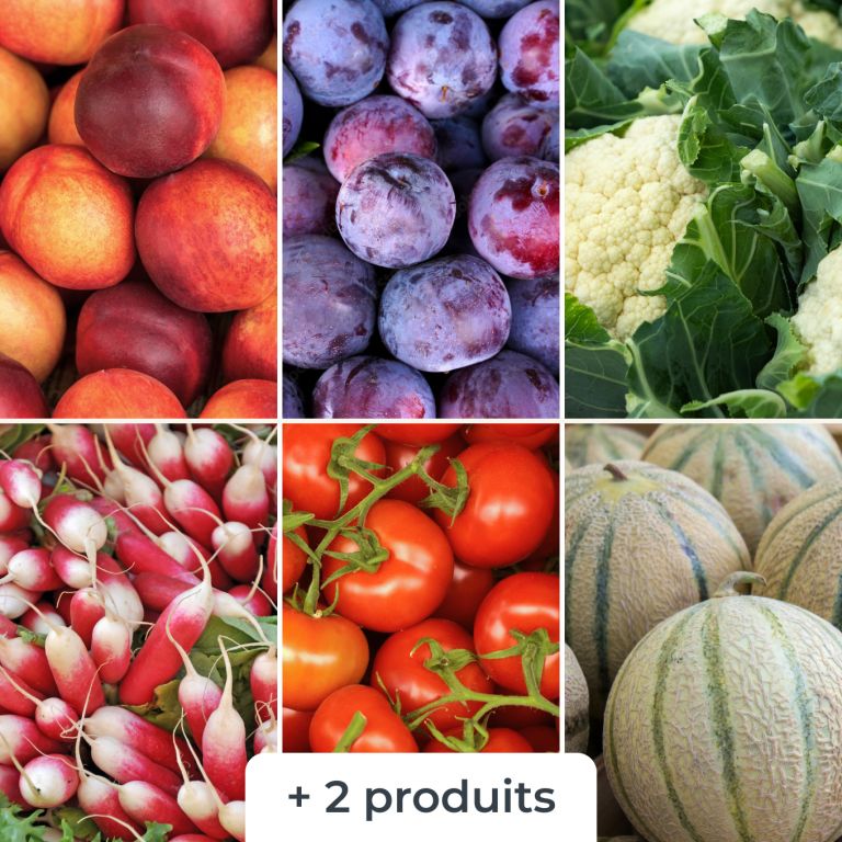 Grand mélange de fruits & légumes