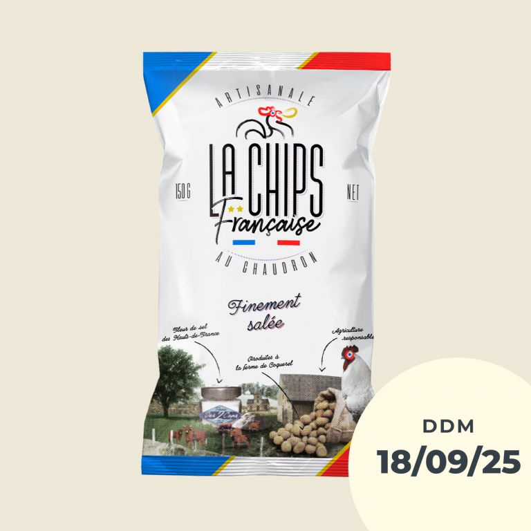 Chips finement salées
