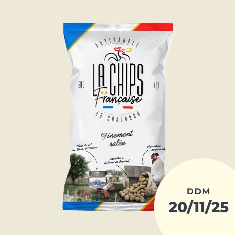 Chips finement salées