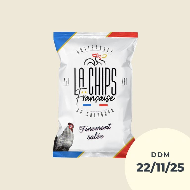 Chips finement salées