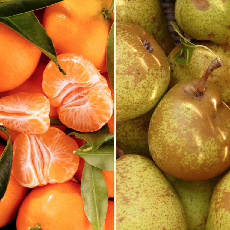 Clémentines de Corse IGP & poires Doyenné du Comice