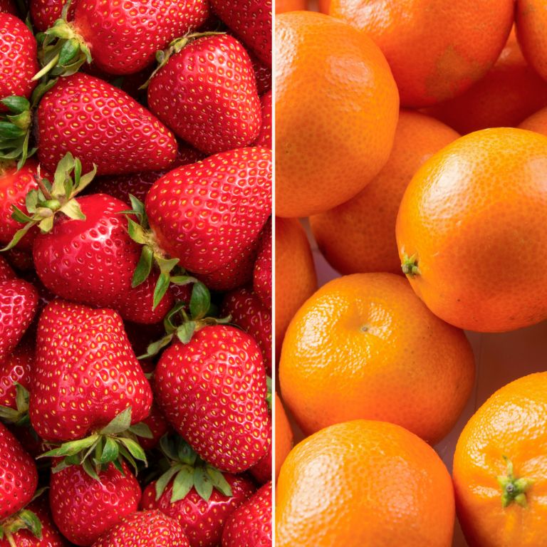 Fraises Gariguette & mandarines Ortanique Bio