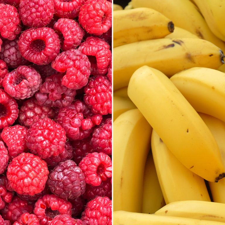 Bananes & framboises