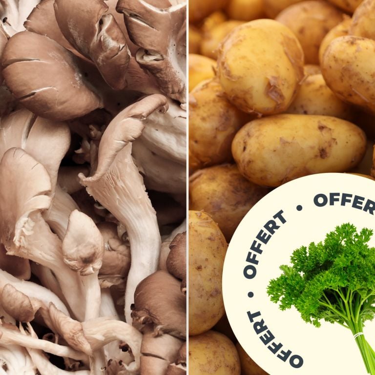 Pleurotes & pommes de terre (+1 bouquet de persil offert)