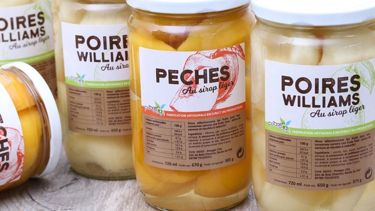 Fruits au sirop artisanaux