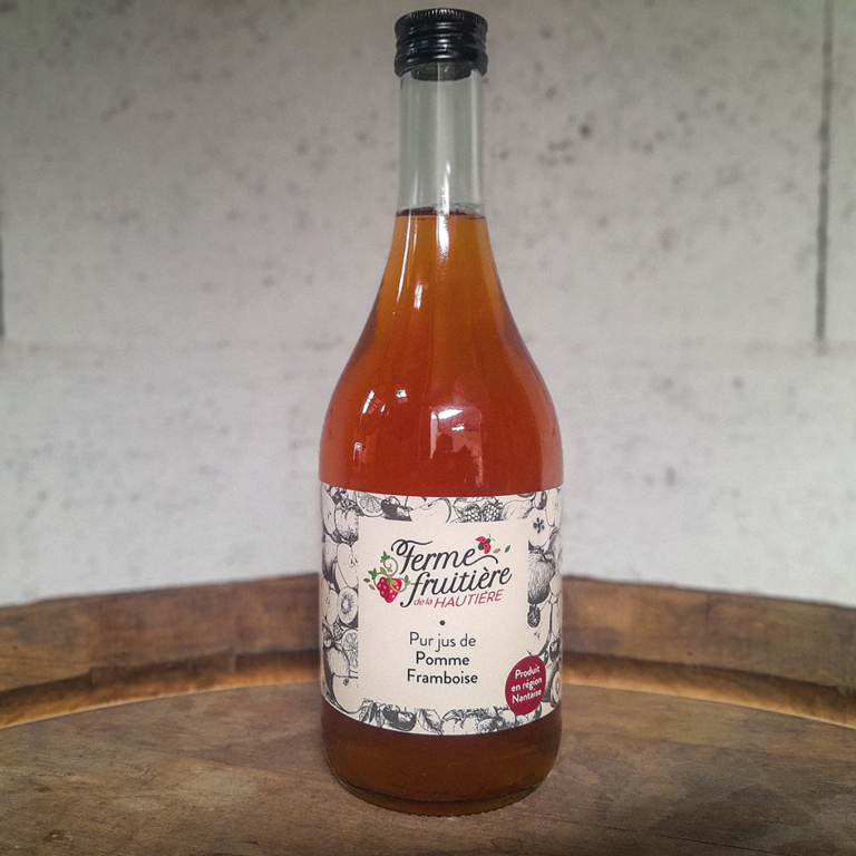 Pur jus de pomme framboise