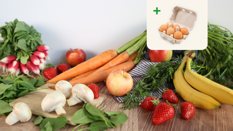 Mélange de fruits & légumes (+6 œufs bio)