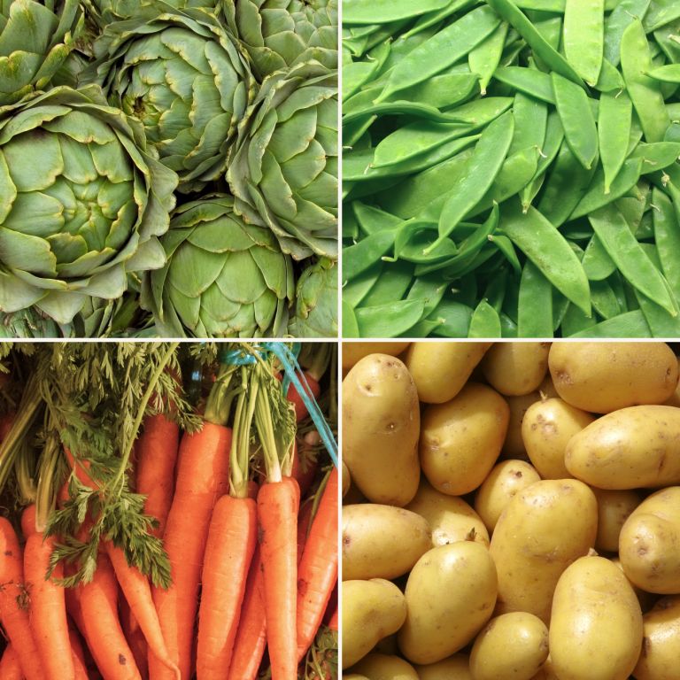 Panier légumes printaniers