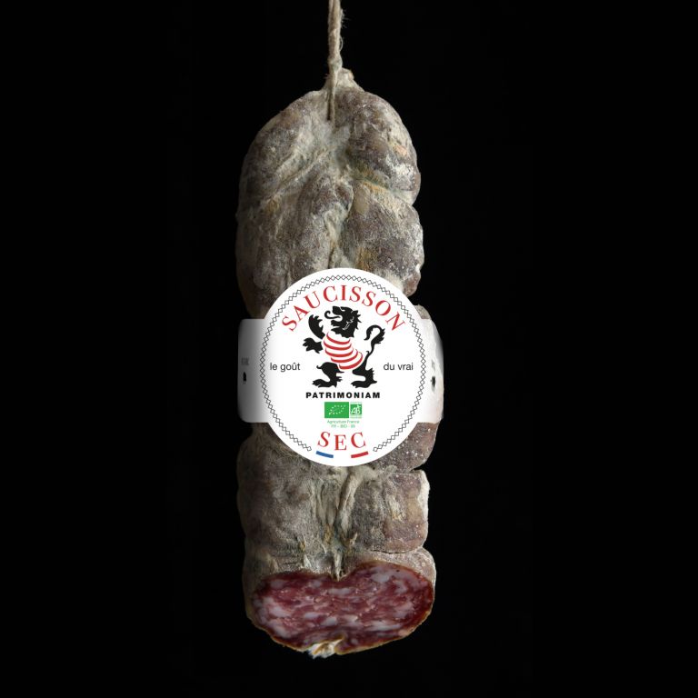 Saucisson sec bio au vin du Beaujolais
