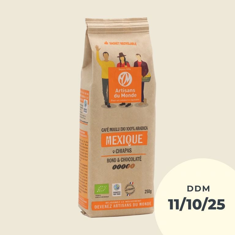 Café moulu bio du Mexique 100% arabica 250 g