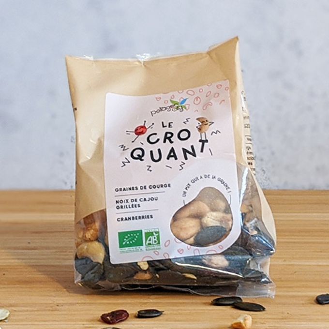 Le croquant - graines de courge, cranberries et noix de cajou grillées bio