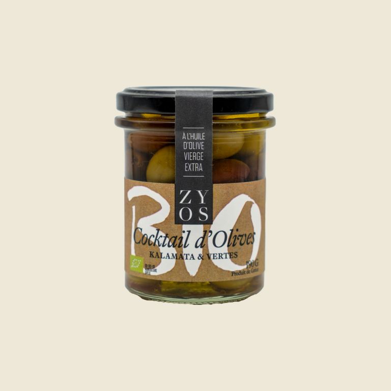 Cocktail d'olives bio à l'huile d'olive