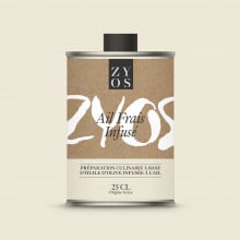 Huile d'olive infusée ail frais infusé 25cl Zyos