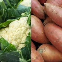 Chou fleur et patate douce