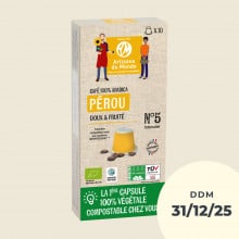 Capsules de café Solidar Monde DDM 31/12/25