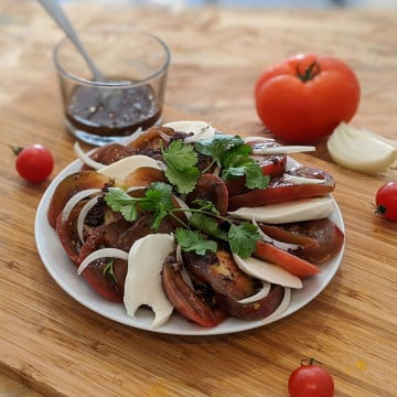 Tomates- mozzarella à la tapenade !
