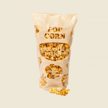 Sachet de pop corn caramel d'Isigny