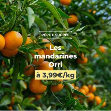 Les mandarines Orri à 3,99€/kg Les mandarines Orri à 3,99€/kg