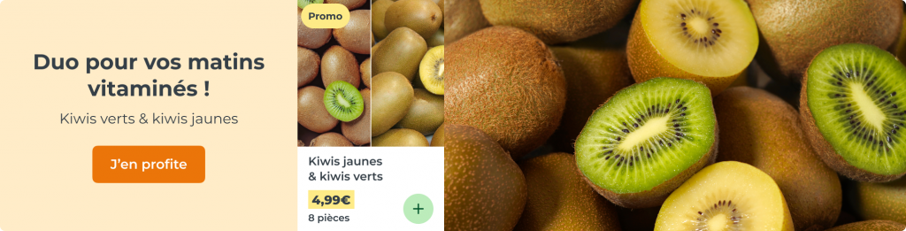 Kiwis jaunes & kiwis verts