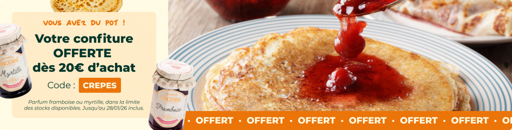 Votre confiture offerte dès 20€ d'achat