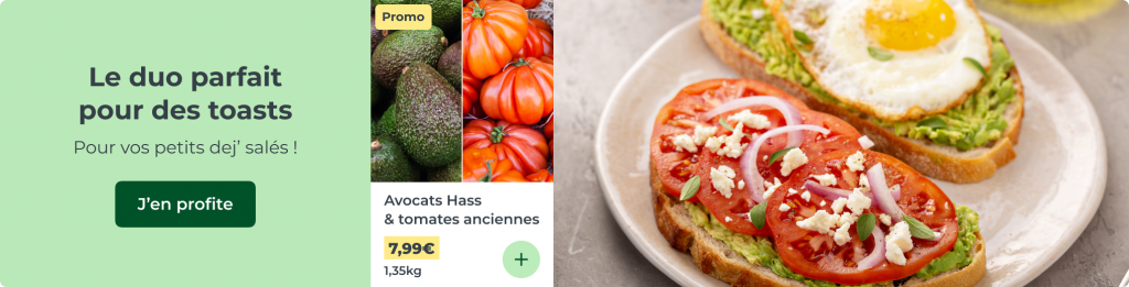 Avocats Hass & tomates anciennes